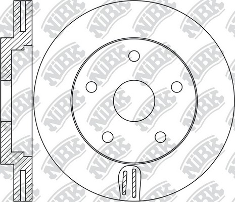 Диск тормозной JEEP Grand Cherokee IV 2010 RN1725 RN1725 NIBK