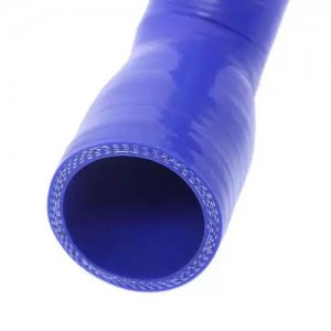 Патрубок ГАЗ-3309 дв.ЯМЗ-53442 радиатора нижний синий силикон (d=40) MEGAPOWER 13016038 MEGA POWER