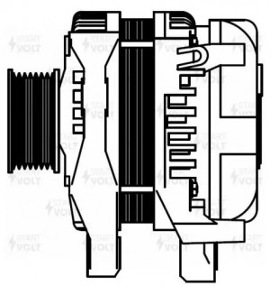 Генератор для а/м Honda CR-V III (06-)/Accord VIII (08-) 2.0i 105A (LG 2304) LG 2304 START VOLT