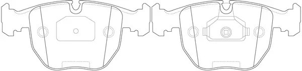 Колодки тормозные передние (BMW Е38/E39/X5 3.0/4.4) BP32401 BP32401 SB NAGAMOCHI