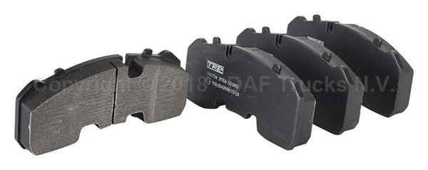 Колодки тормозные 29165 211х93х30 Knorr SB/SN6, SB3745 2003 = > BPW 1961734 DAF TRP