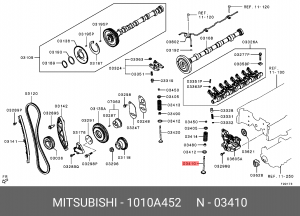 КЛАПАН ВПУСКНОЙ MITSUBISHI 1010A452 1010A452 MITSUBISHI