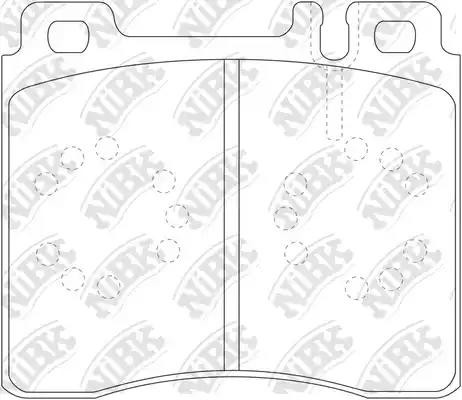 PN0029-NIBK колодки дисковые передние!\ MB W140 2.8-6.0/3.0TD/3.5TD 91> PN0029 NIBK