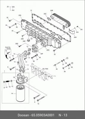 65.05903A0001 Прокладка 65.05903A0001 DOOSAN