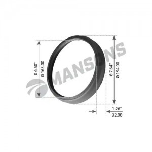 Кольцо VOLVO F12 ступицы уплотнительное пластик (168x188/192.5x30) MANSONS 900.029 MANSONS