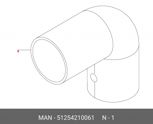 Предохранительный шланг 51254210061 MAN
