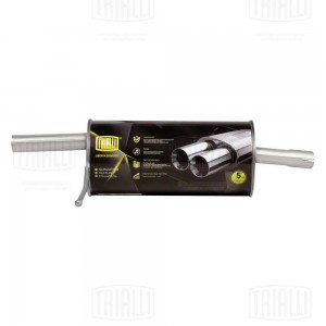 Глушитель Renault Duster (10-) 2WD осн. (алюм. сталь) (EMM 0903) EMM0903 TRIALLI