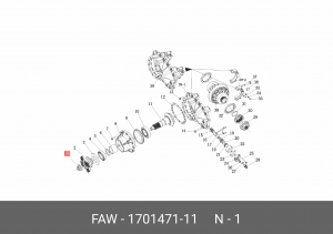 Контргайка 1701471-11 FAW