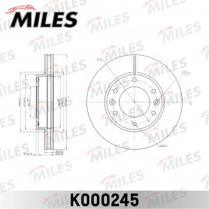 Диск тормозной передний D300мм. KIA CARNIVAL 06- (TRW DF4924S) K000245 K000245 MILES