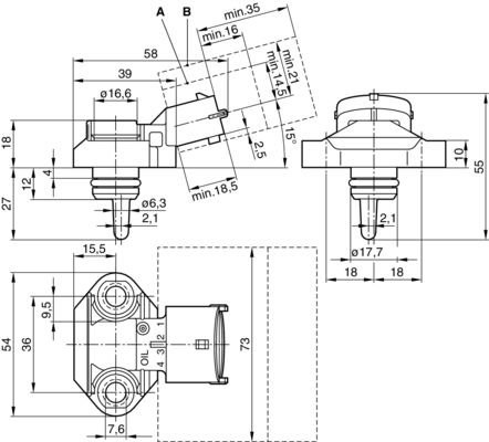 0281006282 - датчик давления КАМАЗ 5490 MB Axor 0 281 006 282 BOSCH