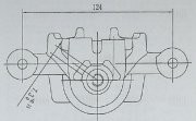Суппорт торм. для а/м Kia Ceed (07-)/Hyundai i30 (07-) зад. лев. d34мм (CF 08470 CF084707 TRIALLI