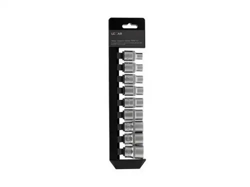 Набор головок 1/2" TORX 9 предм. (E10, E11, E12, E14, E16, E18, E20, E22, E24) LECAR000011414 LECAR