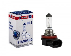 лампа галогенная! STANDARD H11, 12V (PGJ19-2) (уп.1 шт.)\ 1007011 XENITE