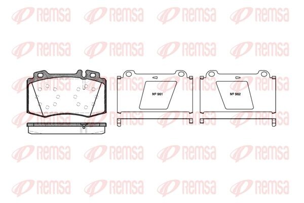 769 00 780 000B-SX=FDB1426 !колодки дисковые п.\ MB W163 3.5-5.0/4.0CDi/W220 2.8 076900 REMSA