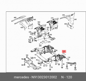 гайка М12 N913023012002 MERCEDES BENZ