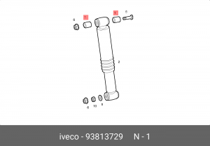 Втулка переднего амортизатора Ивеко Дейли / Iveco Daily 93813729 IVECO