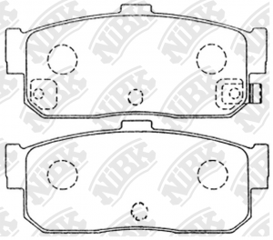 Колодки тормозные NISSAN ALMERA 95-/MAXIMA 95-/PRIMERA 90-98/SUNNY 87-95 задние  PN2224 NIBK