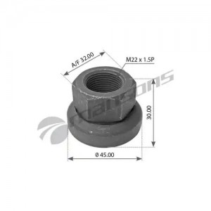 гайка! колесная М22x1.5 H=30 SW32 не клиновая \FRL WN309 MANSONS