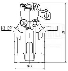 Суппорт торм. Kia Picanto (11-) зад. прав. d=34мм (CF 200802) CF 200802 TRIALLI