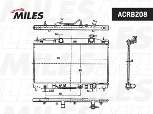Радиатор (паяный) TOYOTA CAMRY 2006-  3.5 ACRB208 ACRB208 MILES
