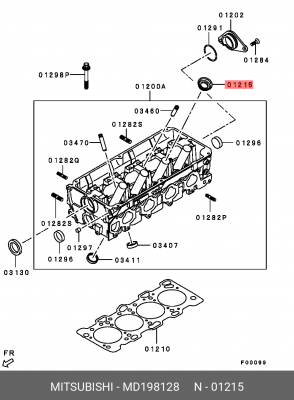 Прокладка свечного колодца MD198128 MD198128 MITSUBISHI