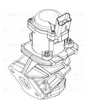 Клапан EGR (рециркуляции выхл. газов) для ам Ford Focus (05-),Peugeot 307 (04-)  LVEG 1012 LUZAR