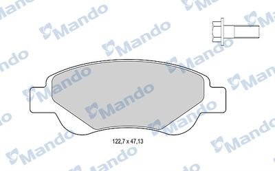 Колодки тормозные PEUGEOT 107 CITROEN C1 передние (4шт.) MANDO MBF015479 MANDO