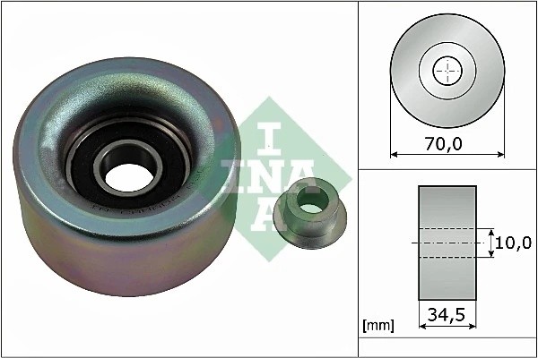 Ролик обводной LEXUS RX350 08-, TOYOTLAND CRUISER 120 4.0 532059010 532059010 INA