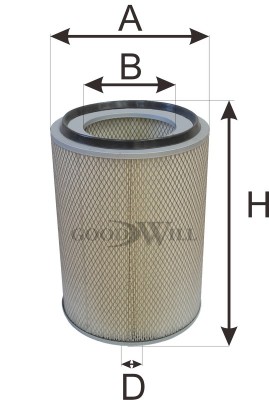 Фильтр воздушный AG1025 AG 1025 GOODWILL