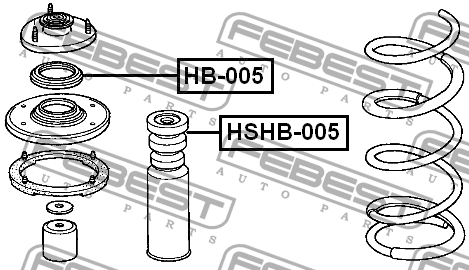 Подшипник опоры амортизатора HB-005 HB005 FEBEST