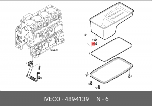 Пробка сливная IVECO поддона картера OE 4894139 IVECO