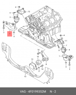 AUDI A6 [C6,4F] (2005-2011) 4F0 199 352 M VAG