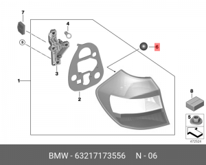 Pезиновый буфеp 63 21 7 173 556 BMW