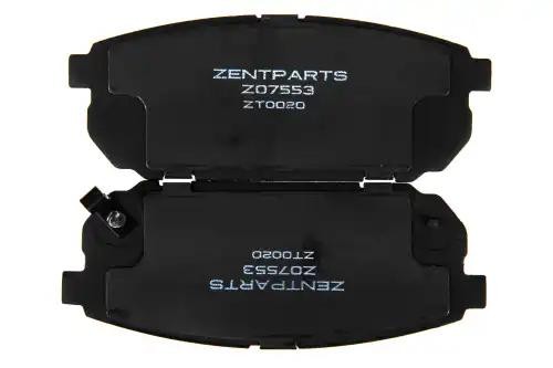 колодки дисковые задние!\ KIA Sorento 2.4i/3.5i/2.5CRDi 02-03 Z07553 ZENTPARTS