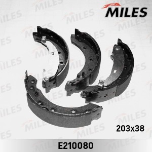 Колодки барабанные RENAULT LOGAN/SANDERO/PEUGEOT 206 (203x38) (TRW GS8729) E2100 E210080 MILES