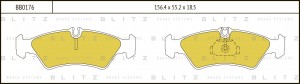 Колодки тормозные дисковые задние MERCEDES Sprinter 95-VW LT 28-35 96- BB0176 BB0176 BLITZ