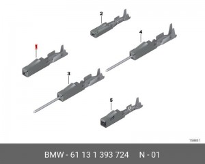 разъем проводки!\ BMW E82 61 13 1 393 724 BMW