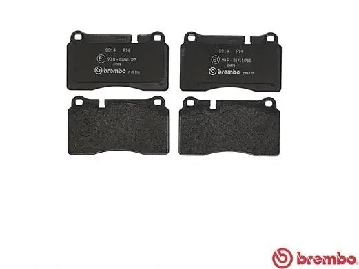 Колодки тормозные VW Touareg (02-) передние (4шт.) BREMBO P85110 BREMBO