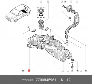 CITROEN AX/SAXO/XANTIA/XSARA 7700845961 RENAULT