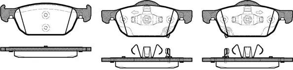 1384 02 GDB3476=D5165M [45022TL1G01] !колодки дисковые п.\ Honda Accord 08> 138402 REMSA