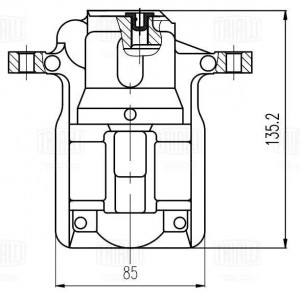 Суппорт тормозной задний правый d=38 мм CF 800302 TRIALLI