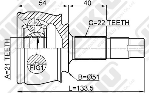 ШРУС OPEL CORSA 1.4L 2006-2014 JC34018 JC34018 JIKIU