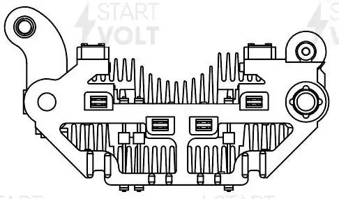 Мост диодный ген. для а/м Hyundai Elantra (00-) 1.6i/1.8i/Accent I (94-) 1.3i (V VDB 0806 START VOLT