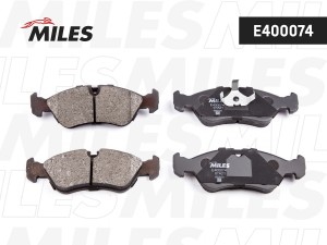 Колодки тормозные передние (без датчика) (Смесь Low-Metallic) OPEL VECTRA A/B/DA E400074 MILES