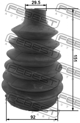 Пыльник ШРУСа внешний MERCEDES W163 1617P-163 1617P163 FEBEST