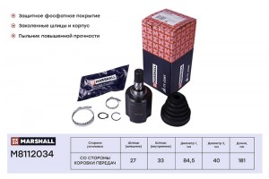 ШРУС внутр. Nissan Qashqai I 06- M8112034 M8112034 MARSHALL