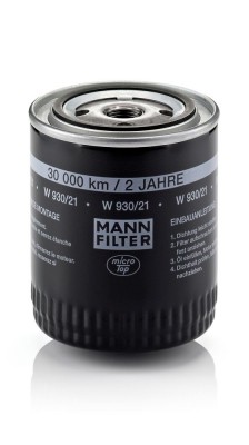 Фильтр масляный Audi A4/A6/A8/S4/S8 2.4-2.8 24V/30V 94> W 930/21 MANN FILTER