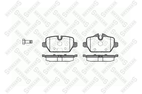 колодки дисковые з.!\ Chery, BMW E87 1.6i/1.8D 04> 1143-000-SX STELLOX