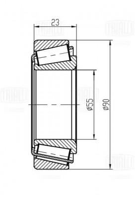 Подшипник ступицы Ford Transit (00-) задн. привод на задн. колеса (CS 1010) CS 1010 TRIALLI