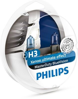 Лампа 24V H3 70W PK22s бокс (2шт.) Master Duty Blue Vision PHILIPS 13336MDBVS2 PHILIPS